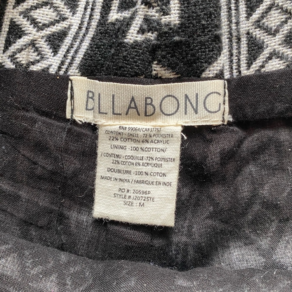 Billabong Tribal Aztec Print Knit Cotton Shorts -M - Picture 5 of 10